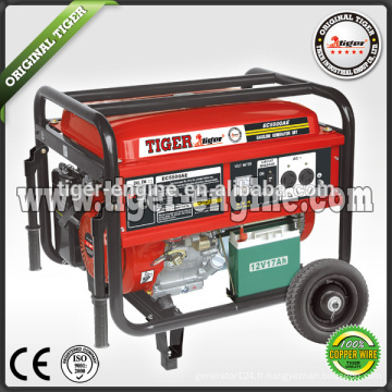 SÉRIE TIGER 4.4KW / 13HP SÉRIE EC EC5500AE GÉNÉRATEUR DE GASOLINE système de démarrage électrique